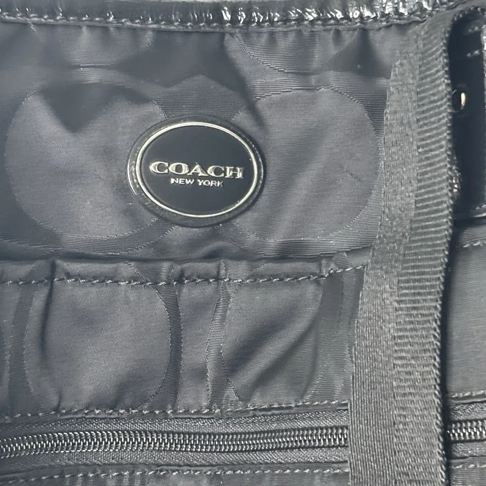 Coach black signature